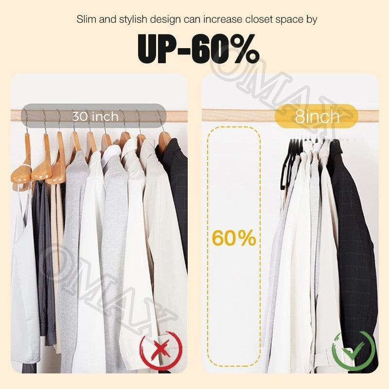 Non Slip Clothes Hanger Velvet Hanger Set Pants Organizer Clip Holder Closet Organization